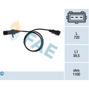 Palpeur de régime, gestion moteur FAE 79006