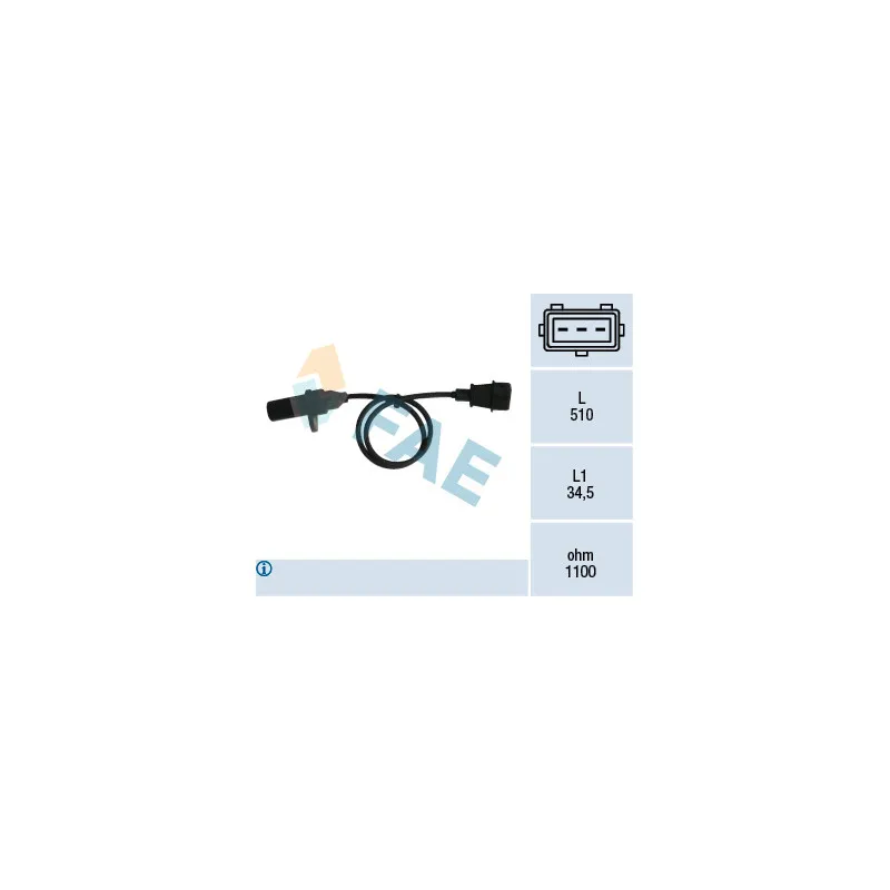 Capteur d'angle, vilebrequin FAE 79007