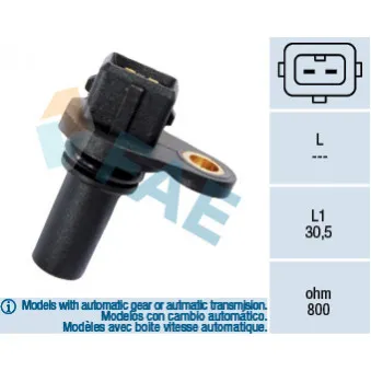 Palpeur de régime, gestion moteur FAE 79008