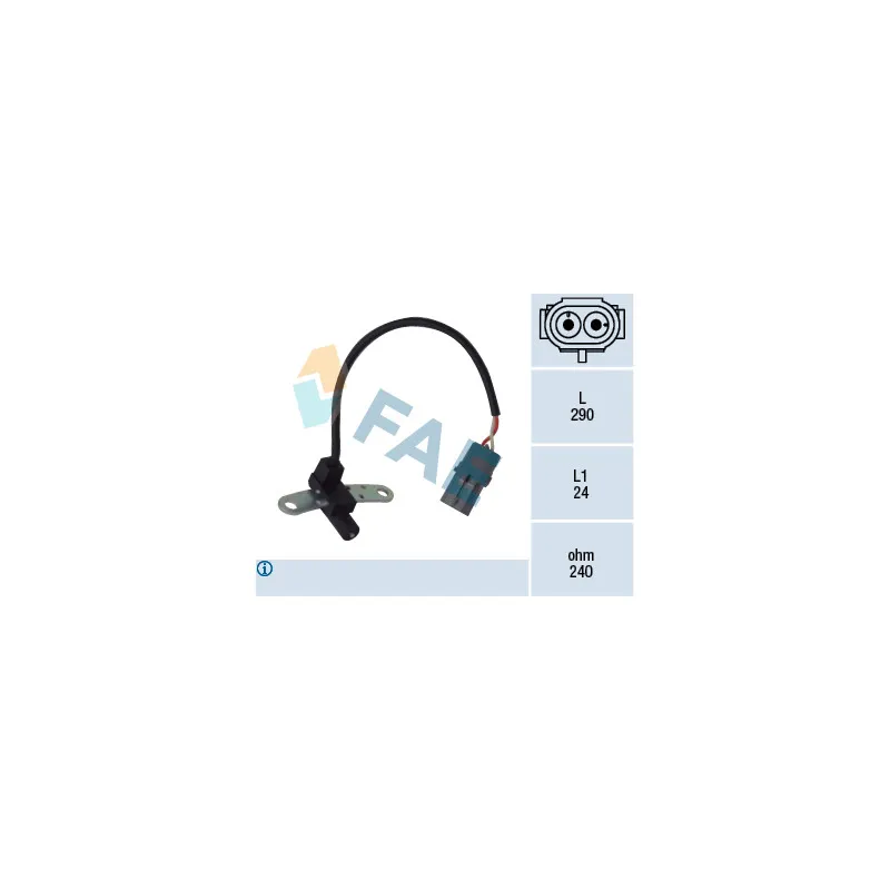 Capteur d'angle, vilebrequin FAE 79021