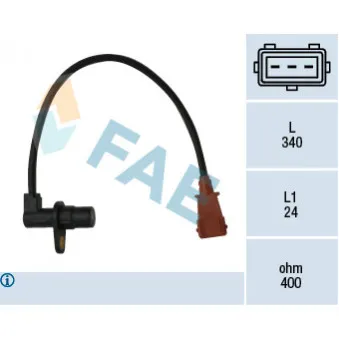 Générateur d'impulsions, volant moteur FAE 79033