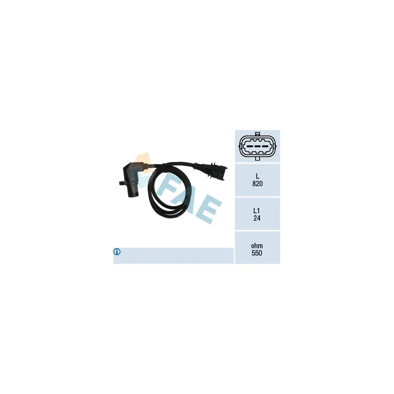 Capteur d'angle, vilebrequin FAE 79041