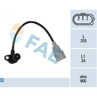 Capteur d'angle, vilebrequin FAE 79050
