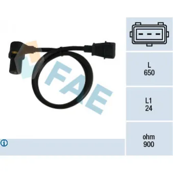 Capteur d'angle, vilebrequin FAE 79057
