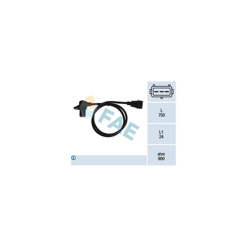 Capteur d'angle, vilebrequin FAE 79058