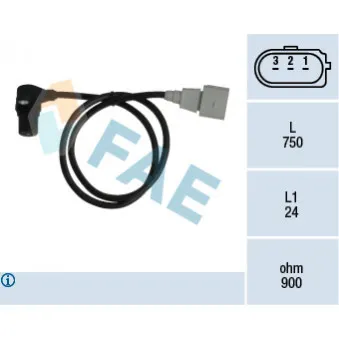 Capteur d'angle, vilebrequin FAE 79059