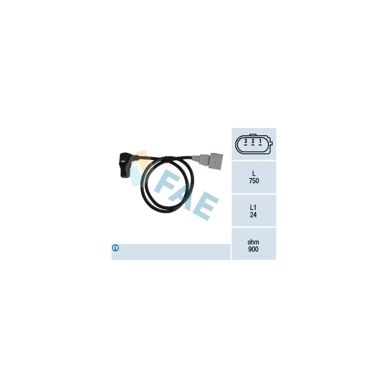 Capteur d'angle, vilebrequin FAE 79059