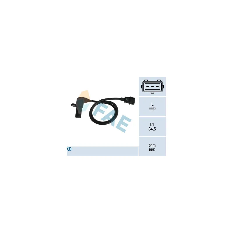 Capteur d'angle, vilebrequin FAE 79070