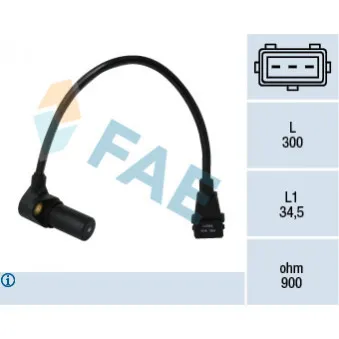 Palpeur de régime, gestion moteur FAE 79071