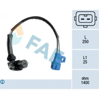 Capteur d'angle, vilebrequin FAE 79080