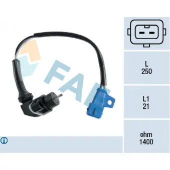 Capteur d'angle, vilebrequin FAE 79081