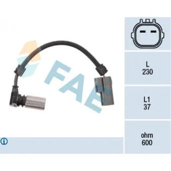 Palpeur de régime, gestion moteur FAE 79085