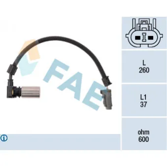 Palpeur de régime, gestion moteur FAE 79086