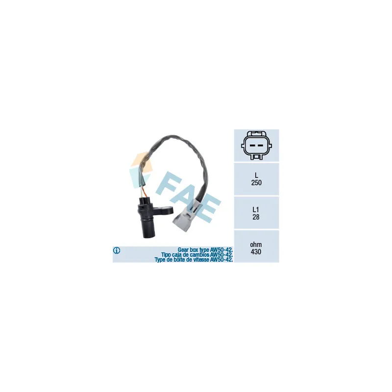 Capteur d'angle, vilebrequin FAE 79124