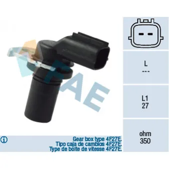 Capteur de vitesse de roue, boîte automatique FAE 79136