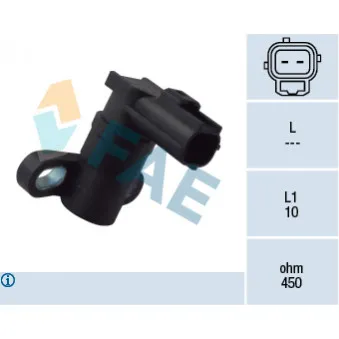 Capteur d'angle, vilebrequin FAE 79161