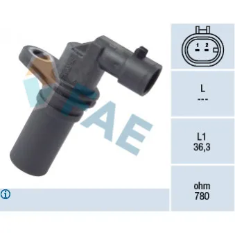 Capteur d'angle, vilebrequin FAE 79173