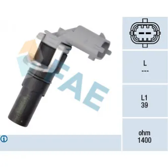 Capteur d'angle, vilebrequin FAE 79182