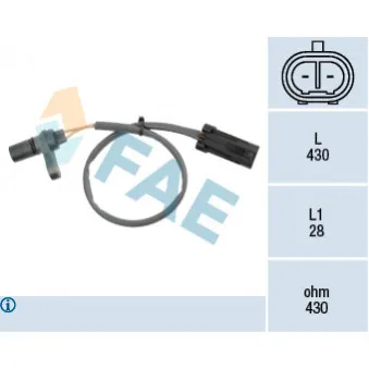 Palpeur de régime, gestion moteur FAE 79190