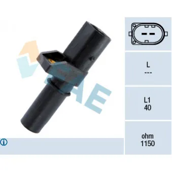 Capteur d'angle, vilebrequin FAE 79201