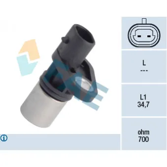 Capteur d'angle, vilebrequin FAE 79205