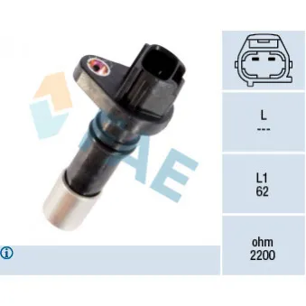 Capteur d'angle, vilebrequin FAE 79224