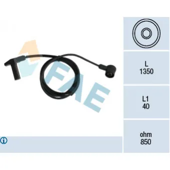 Capteur d'angle, vilebrequin FAE 79241