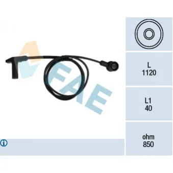 Capteur d'angle, vilebrequin FAE 79242