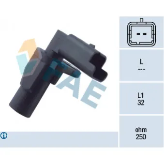 Capteur d'angle, vilebrequin FAE 79249