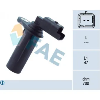 Capteur d'angle, vilebrequin FAE 79251