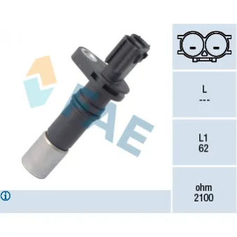 Capteur d'angle, vilebrequin FAE 79286