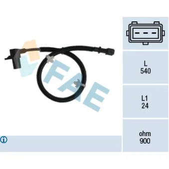 Capteur d'angle, vilebrequin FAE 79301