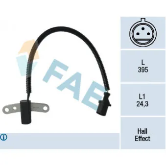 Capteur d'angle, vilebrequin FAE 79305