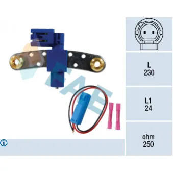 Capteur d'angle, vilebrequin FAE 79323