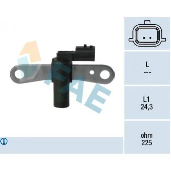 Capteur d'angle, vilebrequin FAE 79327