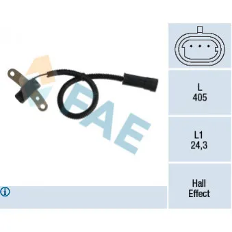 Capteur d'angle, vilebrequin FAE 79335