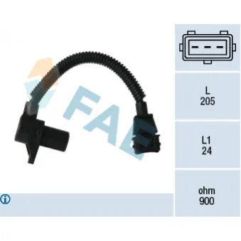Capteur d'angle, vilebrequin FAE 79355