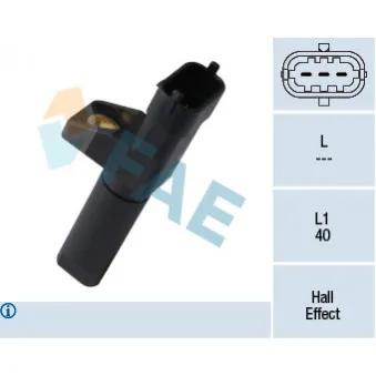 Capteur d'angle, vilebrequin FAE 79357