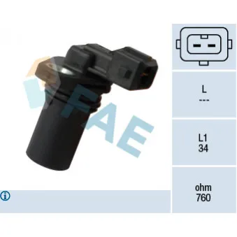 Capteur d'angle, vilebrequin FAE 79372