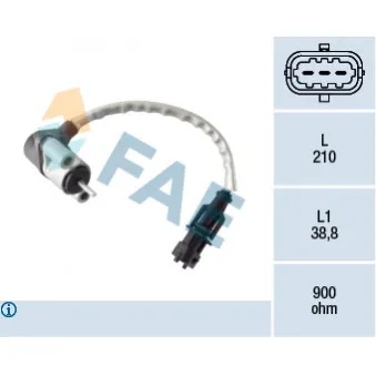 Capteur d'angle, vilebrequin FAE 79383