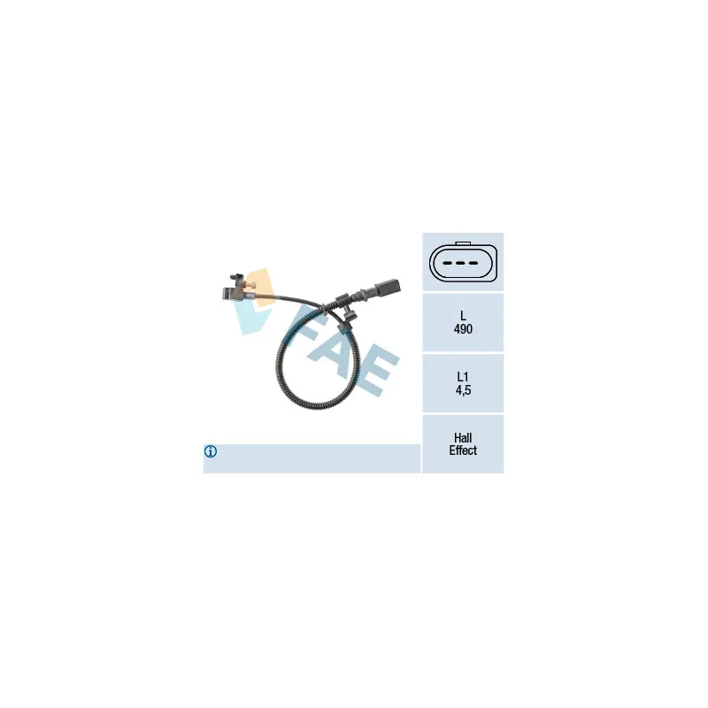 Capteur d'angle, vilebrequin FAE 79384