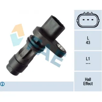 Capteur d'angle, vilebrequin FAE 79390