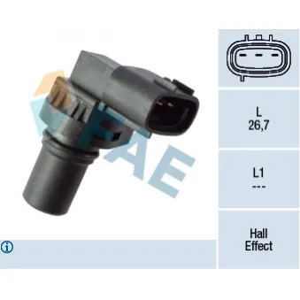 Capteur d'angle, vilebrequin FAE 79392