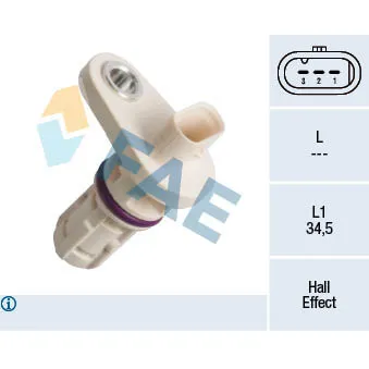 Capteur d'angle, vilebrequin FAE 79395