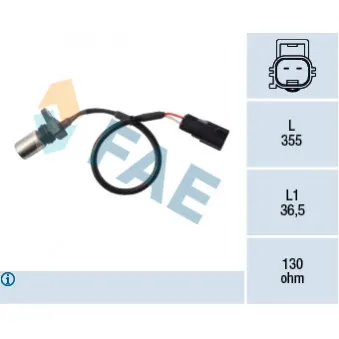 Capteur d'angle, vilebrequin FAE 79410