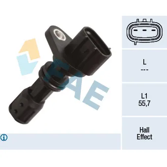 Capteur d'angle, vilebrequin FAE 79434