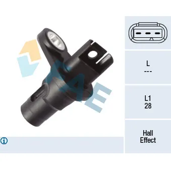 Capteur d'angle, vilebrequin FAE 79445