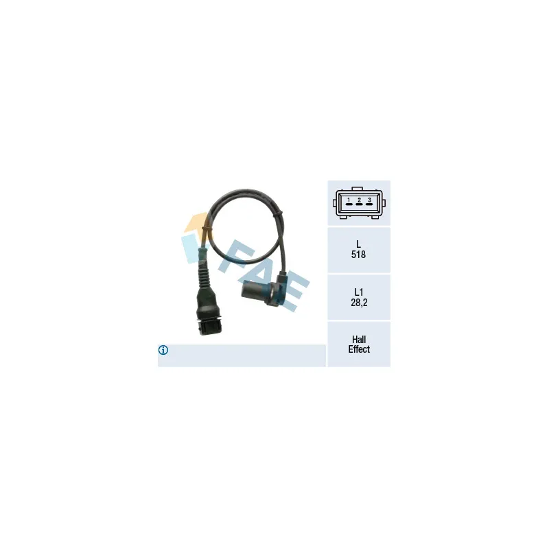 Capteur d'angle, vilebrequin FAE 79454