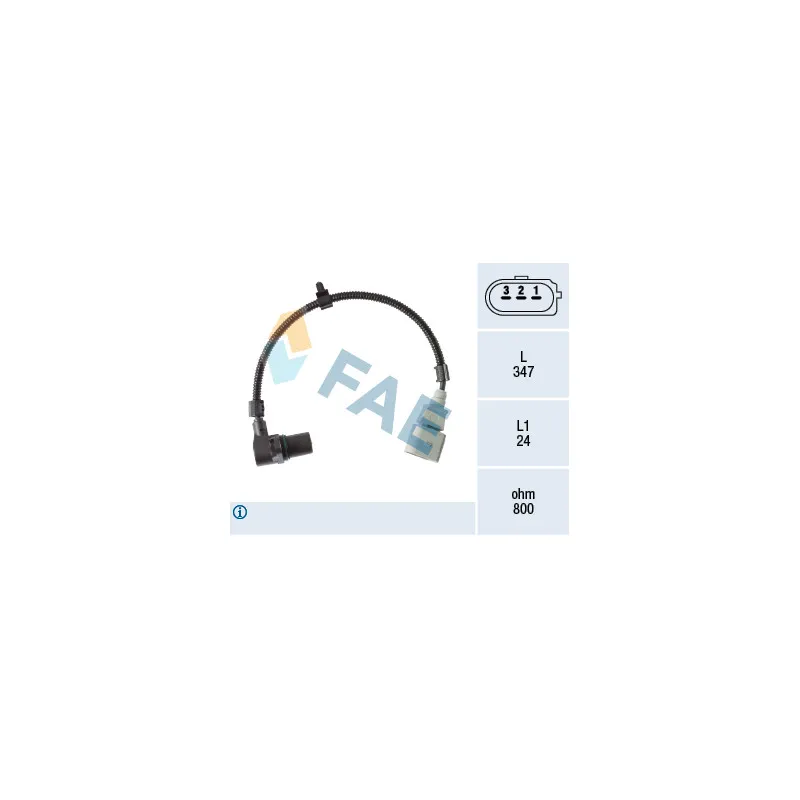 Capteur d'angle, vilebrequin FAE 79463