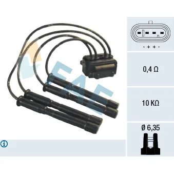 Bobine d'allumage FAE 80225